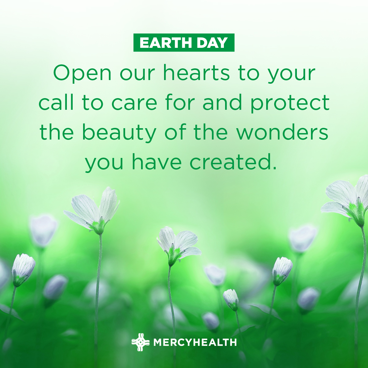 On Earth Day, we focus on investing in our planet to preserve and protect the health of everyone in our community. May we celebrate Earth Day by opening our hearts to God’s call to care for and protect the beauty of the wonders he has created. #EarthDay #Observances