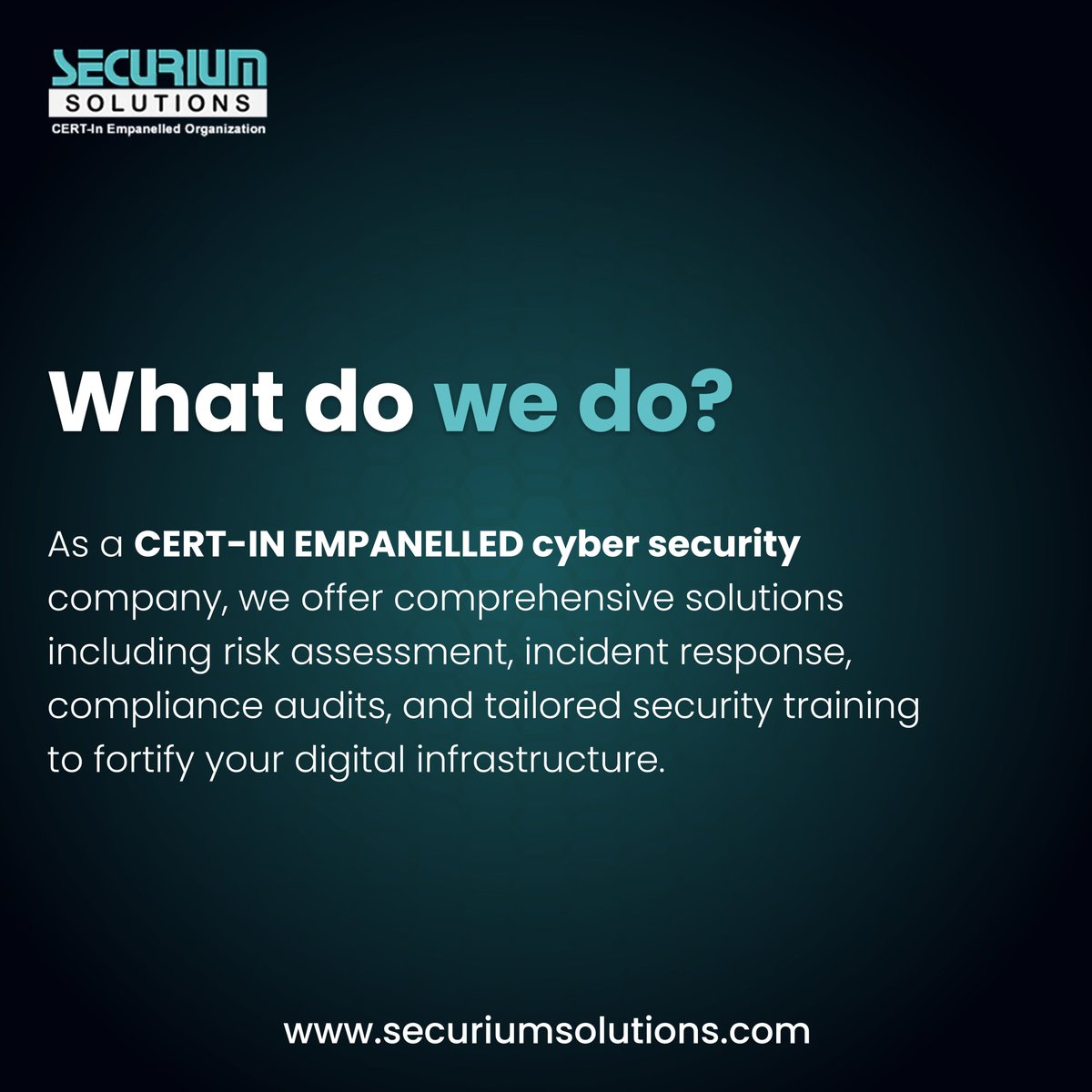 securiumsoln's tweet image. 𝙎𝙝𝙞𝙚𝙡𝙙𝙞𝙣𝙜 𝙮𝙤𝙪𝙧 𝙙𝙞𝙜𝙞𝙩𝙖𝙡 𝙛𝙤𝙧𝙩𝙧𝙚𝙨𝙨 𝙬𝙞𝙩𝙝 𝘾𝙀𝙍𝙏-𝙄𝙉 𝙚𝙢𝙥𝙖𝙣𝙚𝙡𝙡𝙚𝙙 𝙚𝙭𝙥𝙚𝙧𝙩𝙞𝙨𝙚!
📞 Contact Us Now at 74559 23827
#Securiumsolutions #Cybersecurity #Riskassessment #Incidentresponse #Certin #Empanelled #Dataprotection #Compliance