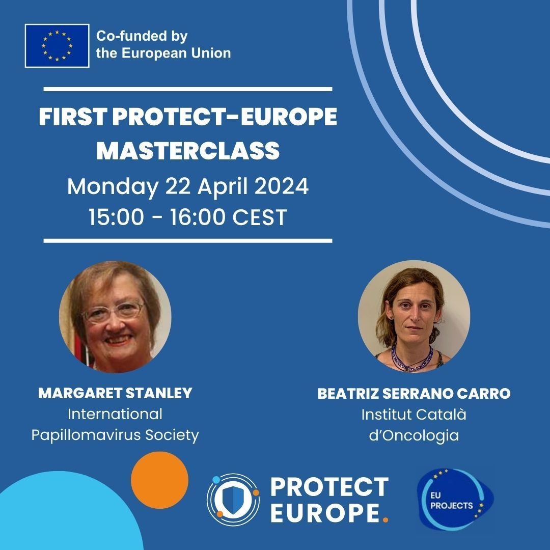 Streaming now! 💪 #PROTECTEUROPE’s first masterclass, exploring gender-neutral vaccination and why it's the key to eliminate HPV-caused cancers. 🩺 With Margaret Stanley of @IPVSociety and Beatriz Serrano Carro of @ICO_oncologia #EIW2024 #youth4health europeancancer.org/events/287:pro…