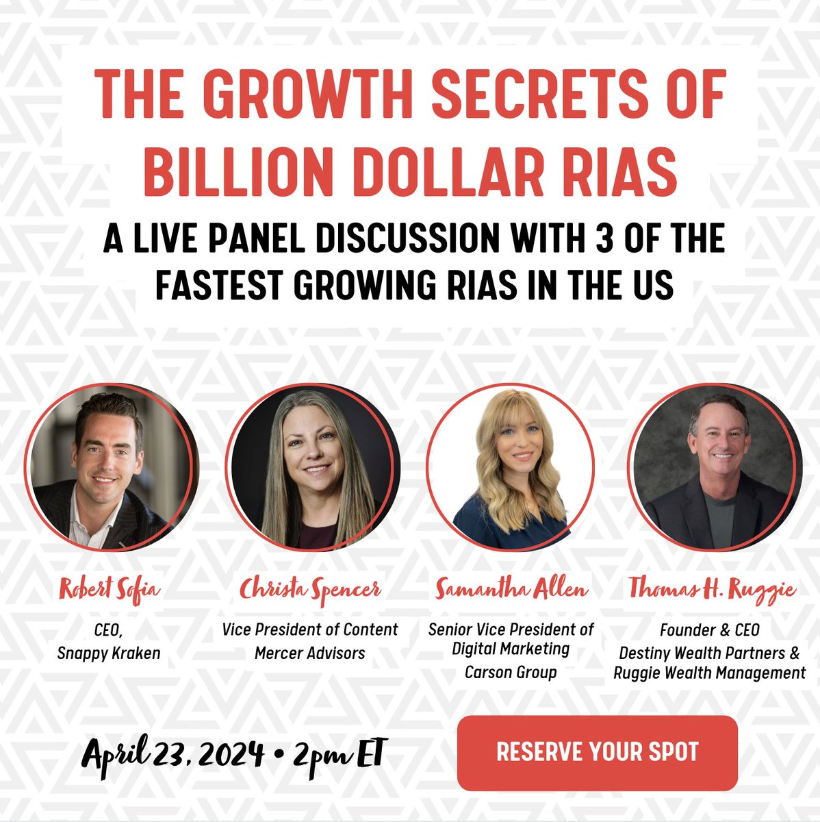 Tired of ineffective marketing?

You could be just one 'marketing playbook' away from massive growth for your firm.

Join our live panel tomorrow for actionable strategies from industry leaders.

Don't miss out, secure your spot now 👉 hubs.ly/Q02tswKG0