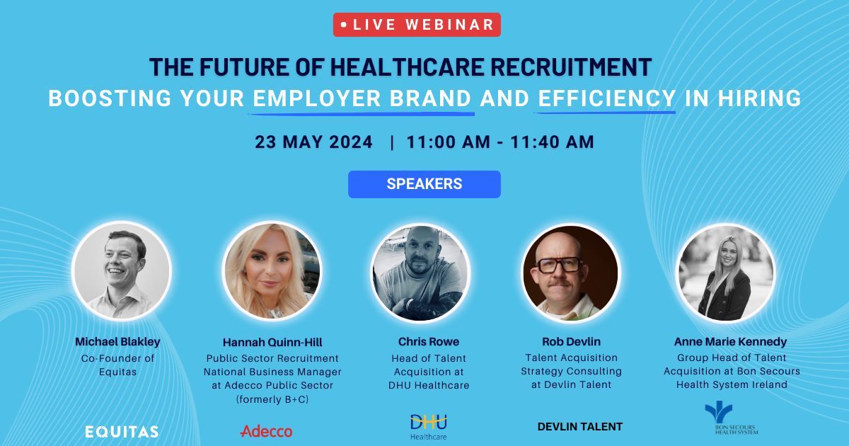 Join us for an exclusive webinar where we'll dive deep into the future of healthcare recruitment and unpack strategies to build a strong employer brand and improve efficiency in hiring. 

Save your free spot here 👉 buff.ly/3Upypuu