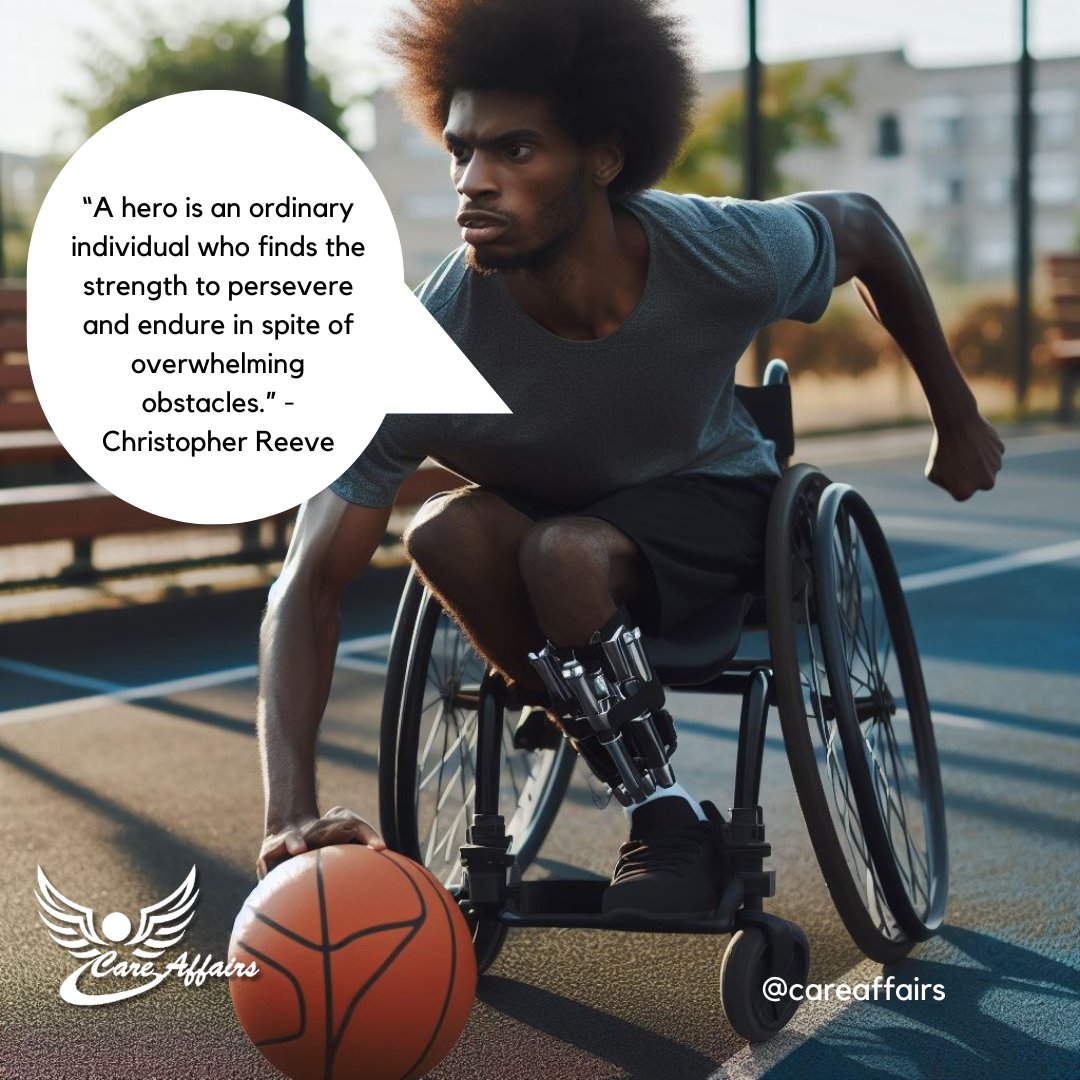 True heroes are not defined by capes but by their unwavering resilience in adversity.
Let this quote inspire us to find strength in our struggles & keep pressing forward.
thecareaffairs.com
..
#Careaffairs #disability #InclusionMatters #AccessibilityForAll #BreakingBarriers