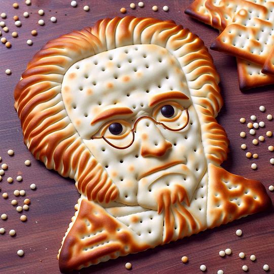 You're all raving about AI but this is the best Dall-E could come up for Matzoh Kant.