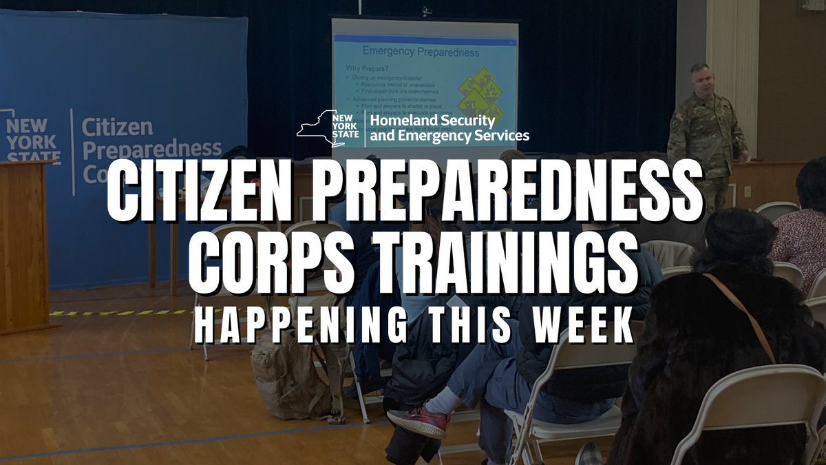 CPC training happening this week (4/22-4/28): on.ny.gov/3rUyzi5 🗓️4/24 @ 2pm - Woodhull 🗓️4/24 @ 2pm & 7pm - Indian Lake 🗓️4/24 @ 6pm - Fonda 🗓️4/25 @ 6pm - Rochester 🗓️4/25 @ 1:25pm - Bronx 🗓️4/26 @ 2pm - Bronx 🗓️4/26 @ 4pm - Canaan 🗓️4/27 @ 2pm - Buffalo