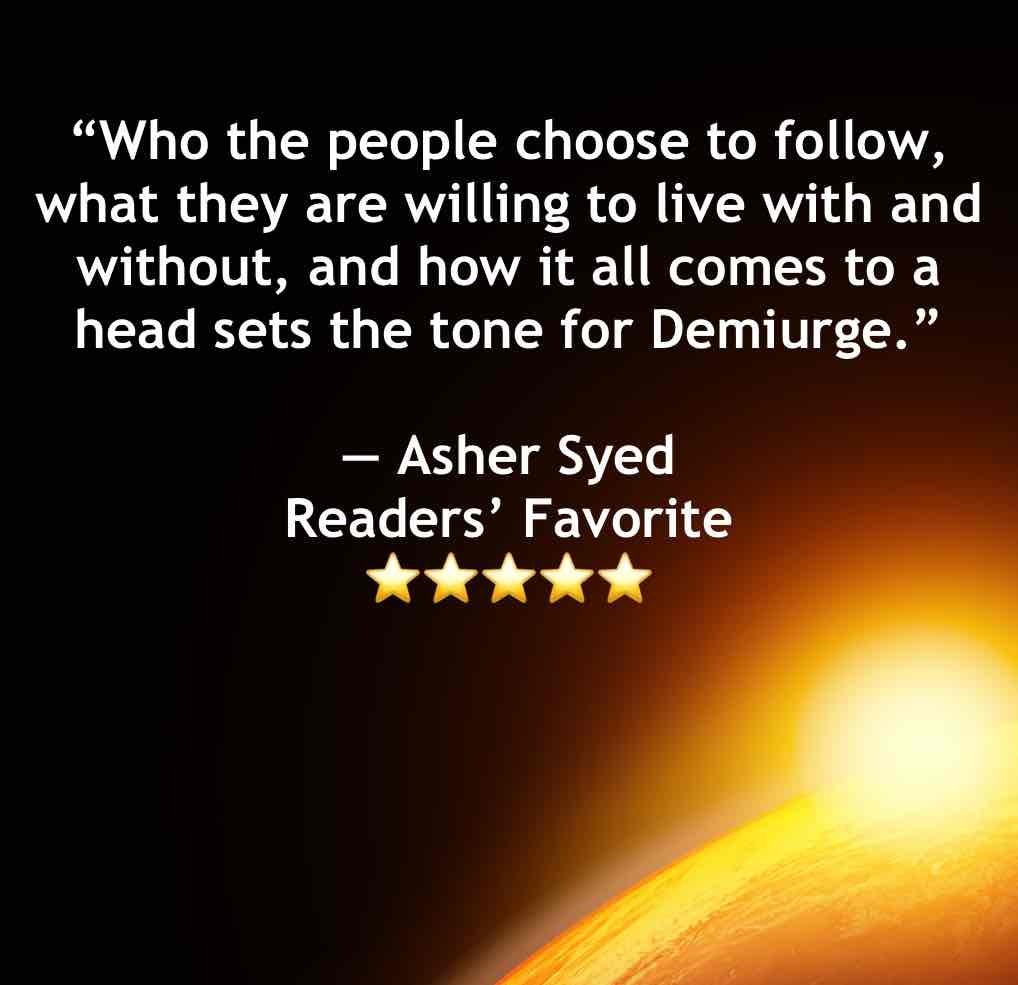 Desperate people will do anything to survive. Could a new god be enough to save them? Demiurge jcgemmell.com/LD #goodreads
