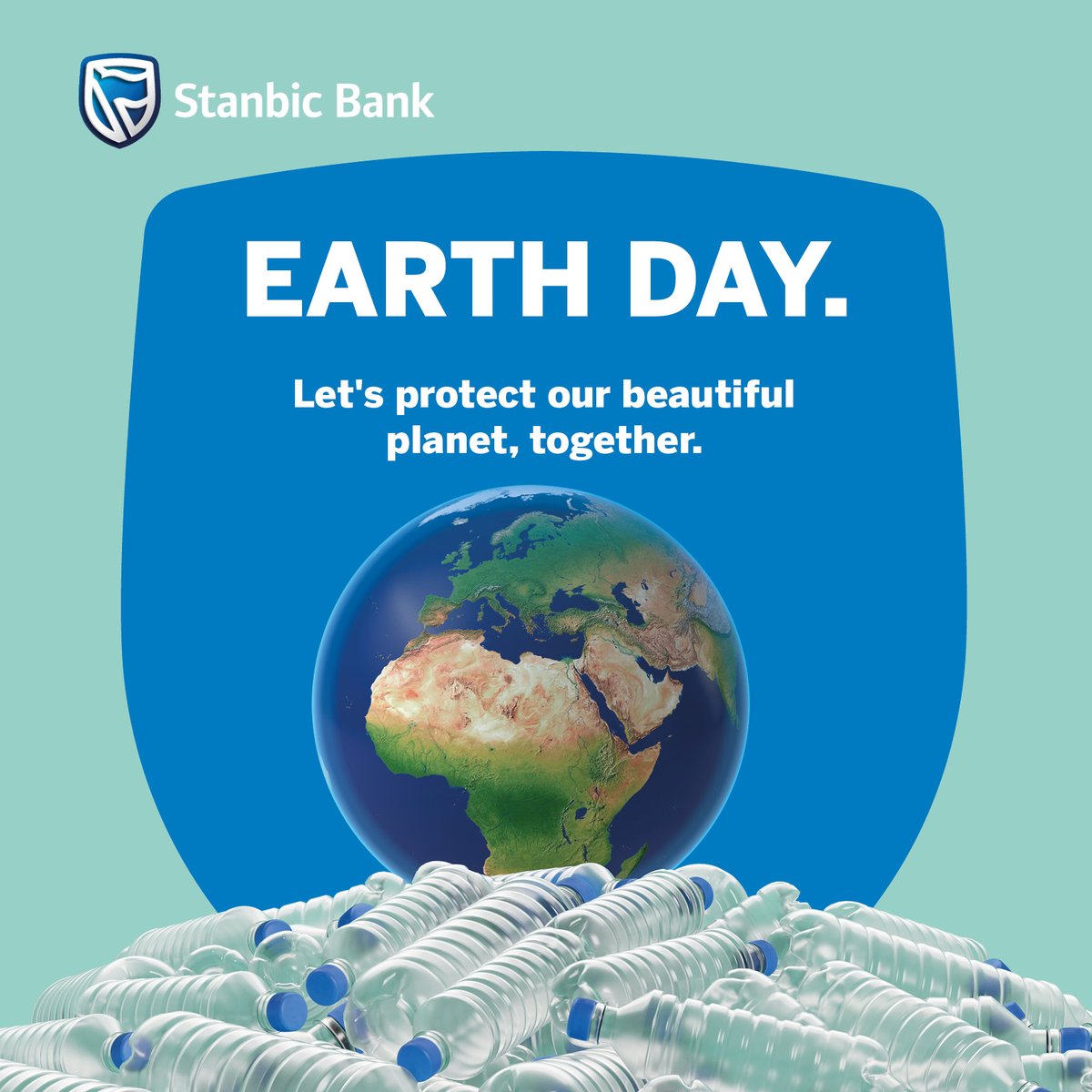 Celebrate Earth Day with Stanbic's pledge to #PlanetVsPlastics & our Keep Zambia Clean and Green Initiative. Let's reduce plastic waste and preserve our Earth. Tip: Carry a reusable water bottle and cut down on single-use plastics! #EarthDay #StanbicCares