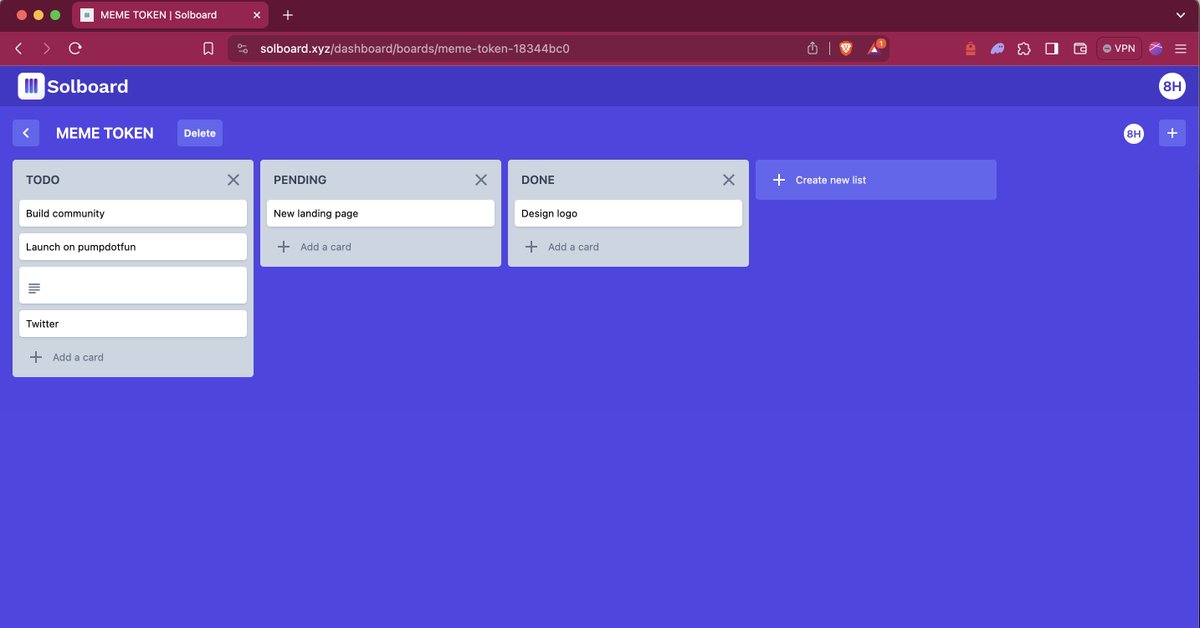 solboardxyz's tweet photo. @VPNonSolana Hey Solvpn nice to meet you. https://t.co/RsySV9xDPO
