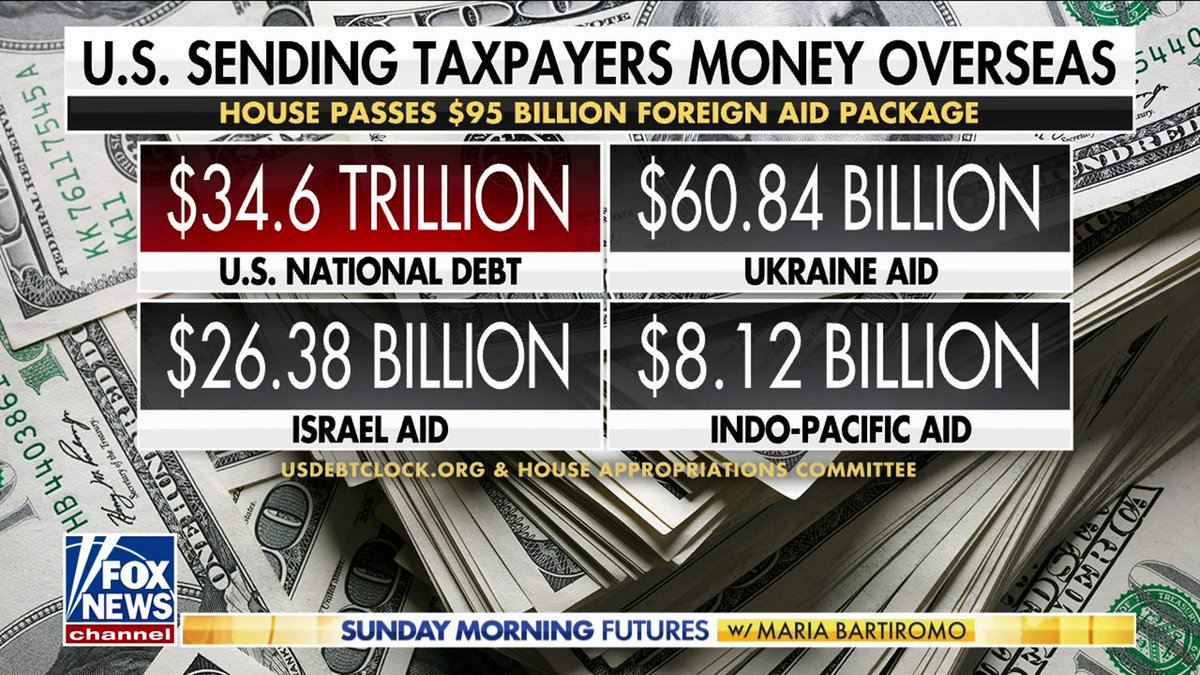The Senate is expected to vote tomorrow on the $95 Billion Foreign Aid Package. @SundayFutures with @MariaBartiromo on @FoxNews spoke exclusively with @SenTedCruz, @SenMikeLee and @RepMTG foxnews.com/video/63513808…