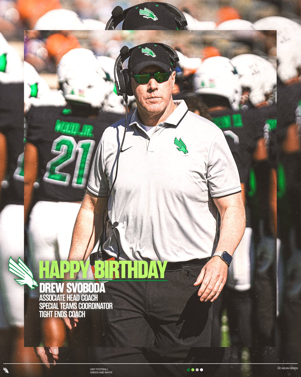 Happy Birthday @CoachSvoboda 🎉 #GMG🦅