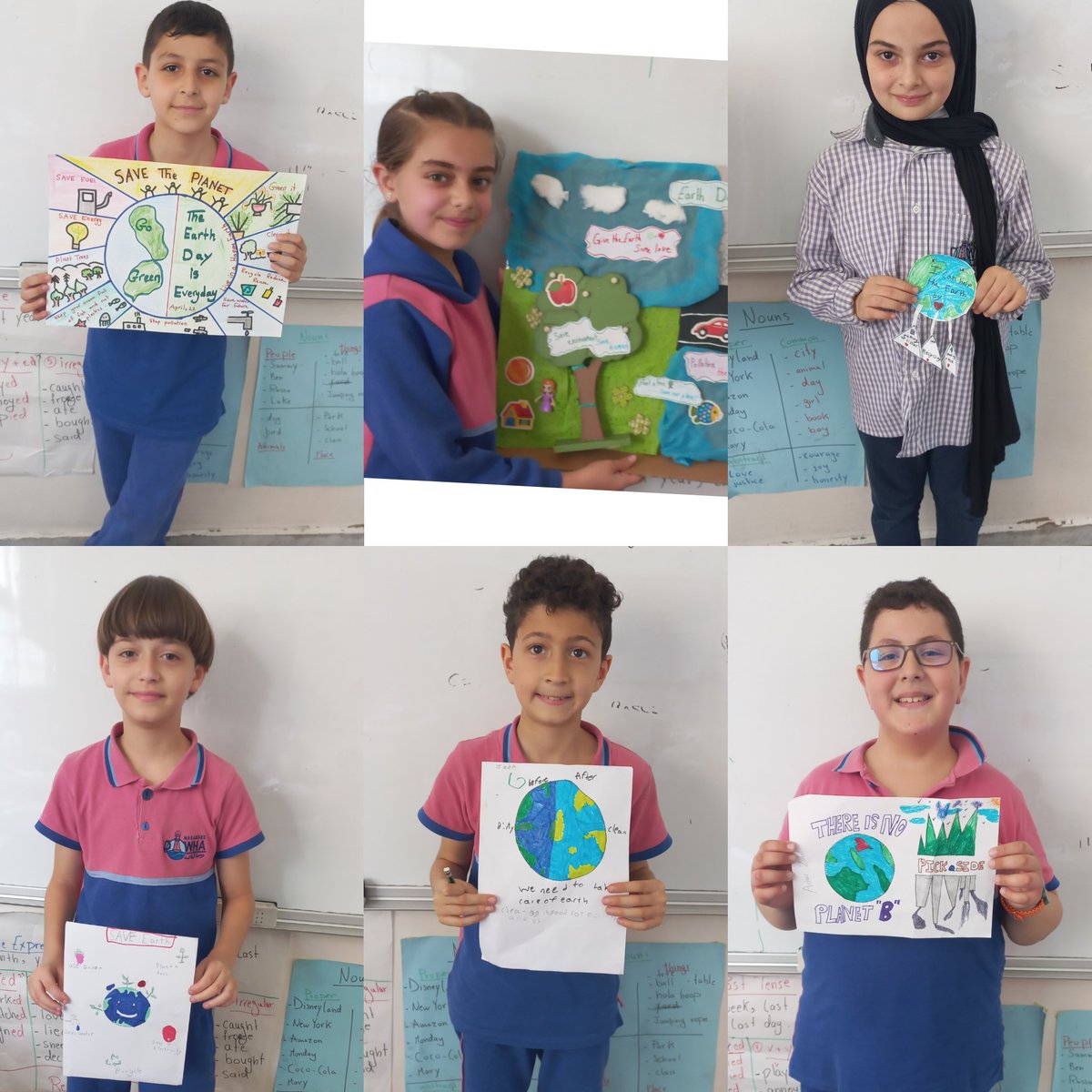 SamahGhorabi's tweet photo. Our students have creatively crafted Earth Day posters, showcasing their dedication to preserving our planet's beauty. Together, we're making a difference
@makdawhaschool @soha_nj @raefa_jomaa https://t.co/7HR1AVJp1S