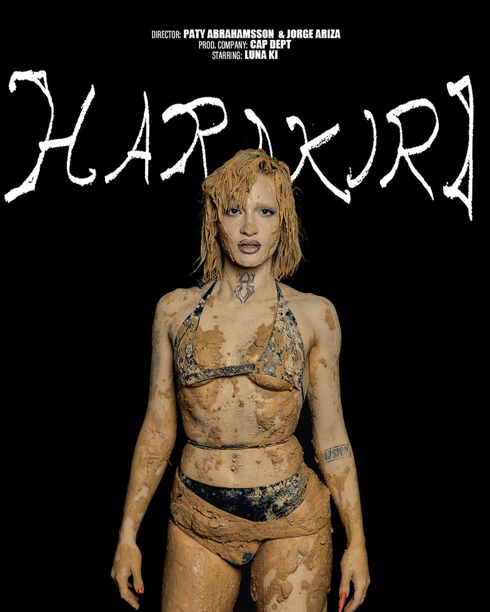 LunaKi's tweet photo. HARAKIRI 🥷 Videoclip Oficial 🥷 este MIÉRCOLES a las 22:00 (CET) https://t.co/2V8cazztVq