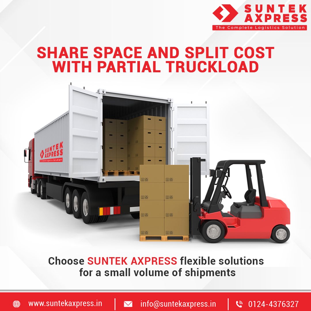 If your shipments are in small volumes and irregular sizes, we offer tailored solutions through partial truckload.

#SuntekAxpress #partialtruckload #logistics #logisticservices #railtransportation #supplychain #logisticssolutions #3PL #4PL #logisticscompany #cargosolutions