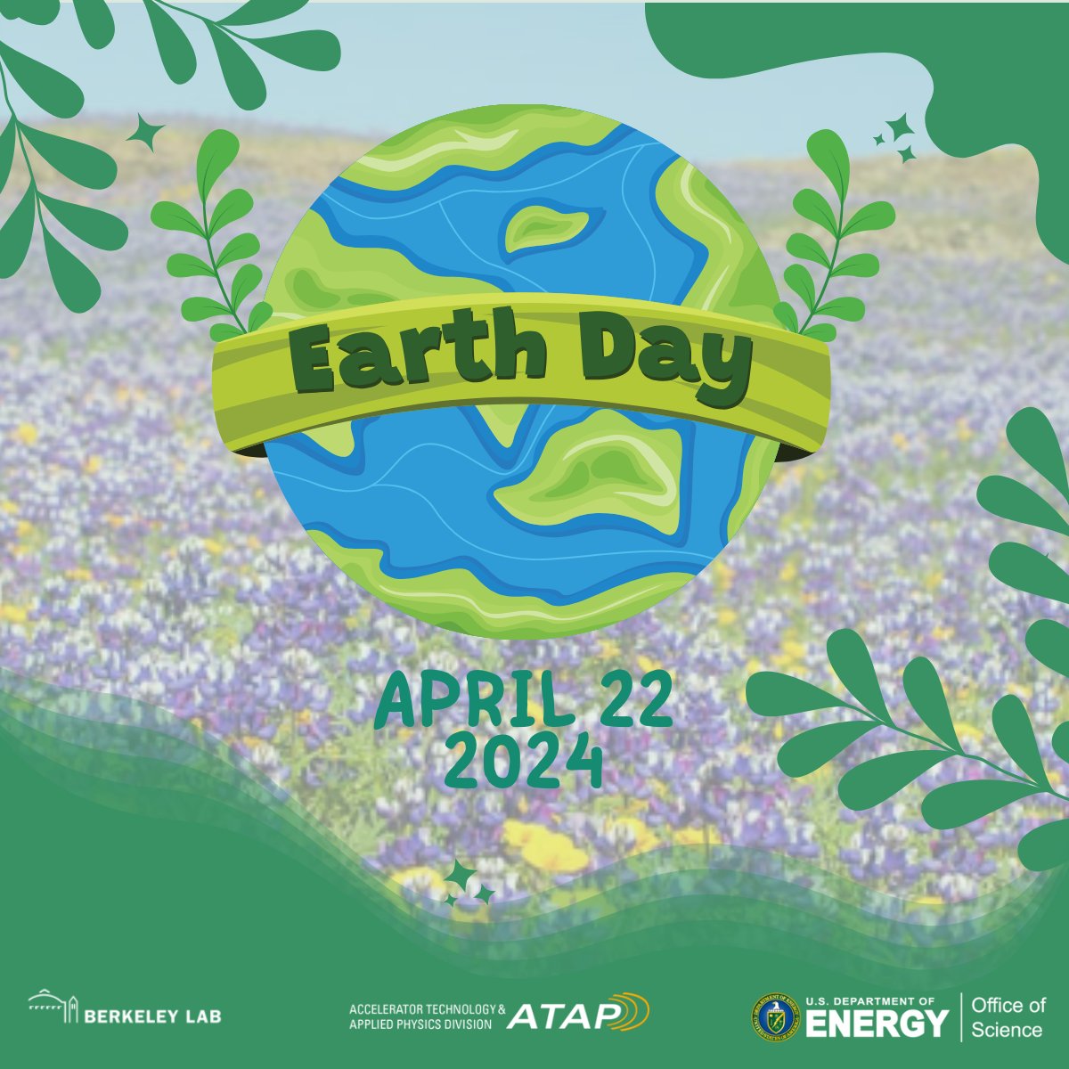 🌏 Happy Earth Day! This is a time to celebrate the strides and continued efforts to promote sustainable practices for creating a healthy and prosperous planet for all. @BerkeleyLab @doescience @ENERGY