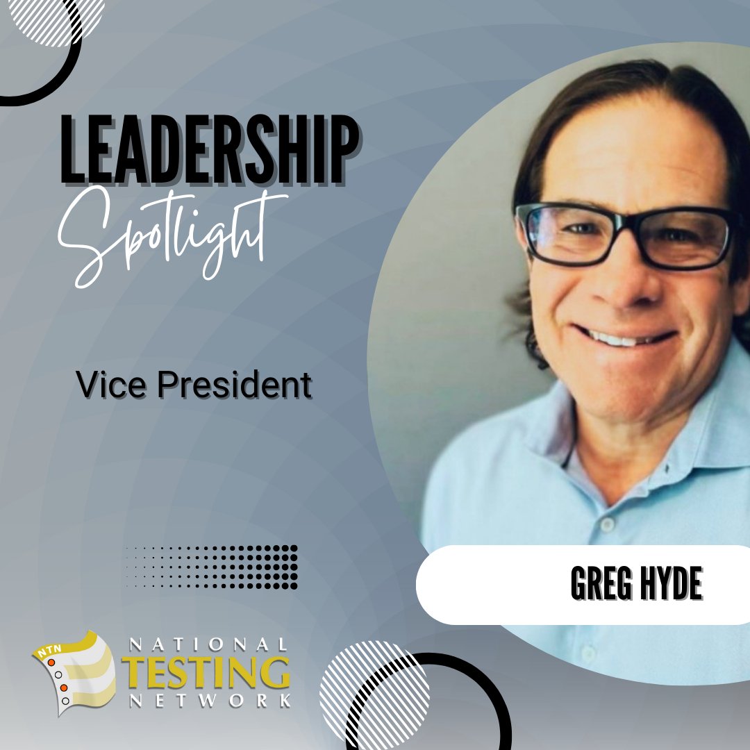 NationalTesting's tweet photo. Leadership Spotlight: VP Greg Hyde

Greg cherishes the culture of innovation at NTN, where professionals continually challenge each other to exceed expectations.

Hobbies?  Skiing, mountain biking, cooking, and gardening.

#LeadershipSpotlight #NationalTestingNetwork https://t.co/W4lHyKJMZd
