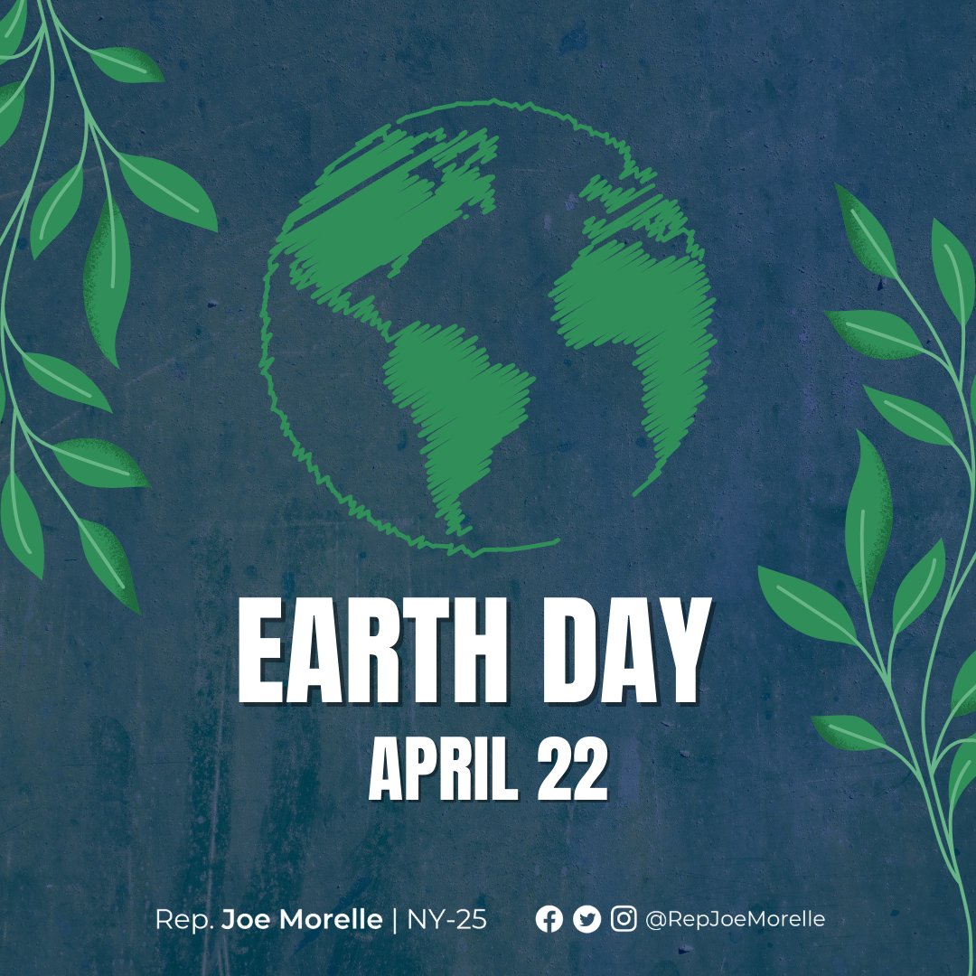 Happy #EarthDay! Today we come together to celebrate our home and recognize our duty to protect it. I remain committed to combatting the #ClimateCrisis and doing everything in my power to safeguard the vitality of our planet for generations to come. #ActOnClimate