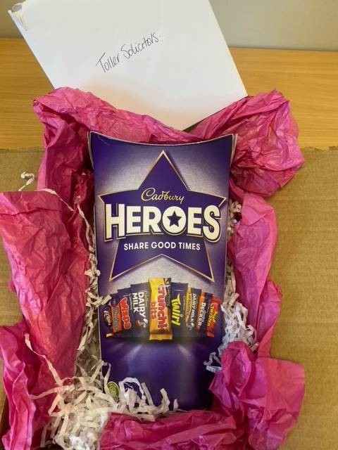 Tollers prides ourselves on exceptional service, so client appreciation always makes us feel proud of what we do. Well done to Kate Godber and Samantha Conaghan who received this message and chocolates for their work. Enjoy the chocolates, you deserve them! #HappyClient #Law