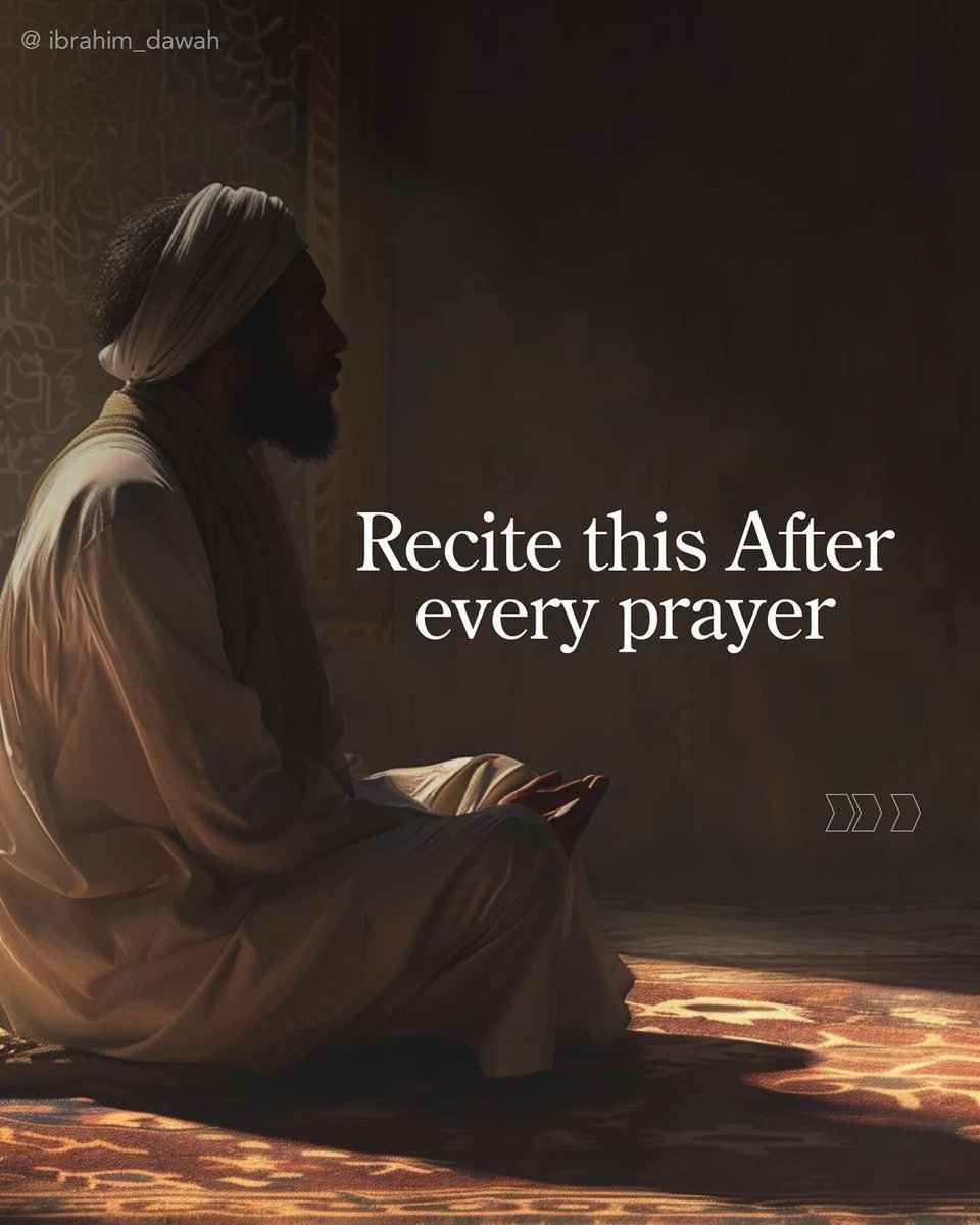 Recite After Every Fard Prayer...

THREAD
