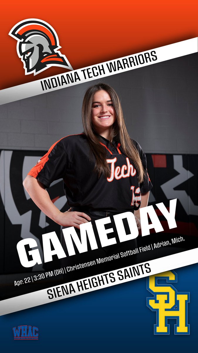 INTechWarriors's tweet photo. Big day today Warriors! Women’s @IN_TECHGOLF kicks off day 2 of the WHAC Championships in Augusta, Mich, Men’s @INTechTennis hosts Concordia in the 1st round of the WHAC Tournament, and @INTechSoftball travels to Adrian, Mich. for a doubleheader against Siena Heights #GoWarriors https://t.co/SIrfDd5pvU