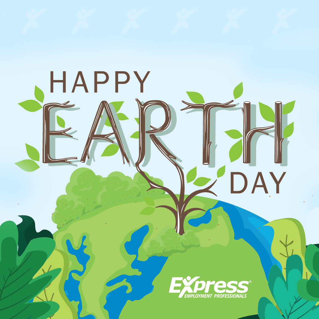 It's Earth Day! 🌎 Our planet is amazing and needs our care. Check out these easy ways to help it: 🎒 Use a reusable bag 👣 🚲 🚌 Walk, bike, or bus 🌲 Plant a tree 💡 Save energy ♻️ Recycle #EarthDay #ExpressPros