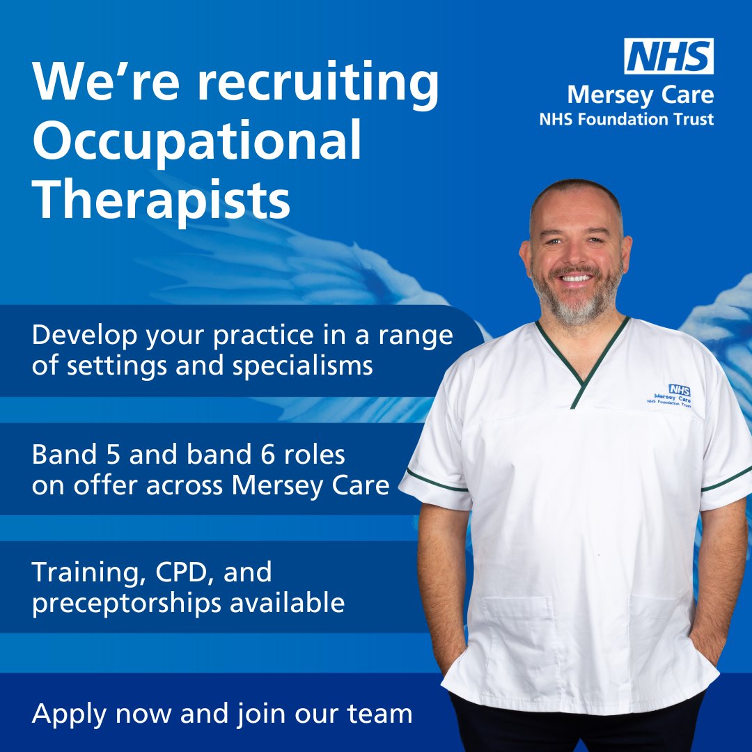Want a rewarding career in #OccupationalTherapy? 💙

Join our team of passionate #OccupationalTherapists by taking a look at our #JobVacancies. 

We provide support, training, #CPD, and #Preceptorship opportunities. Don't miss out 🤗

bit.ly/mc-ots

#OT #OTs #NHSOT