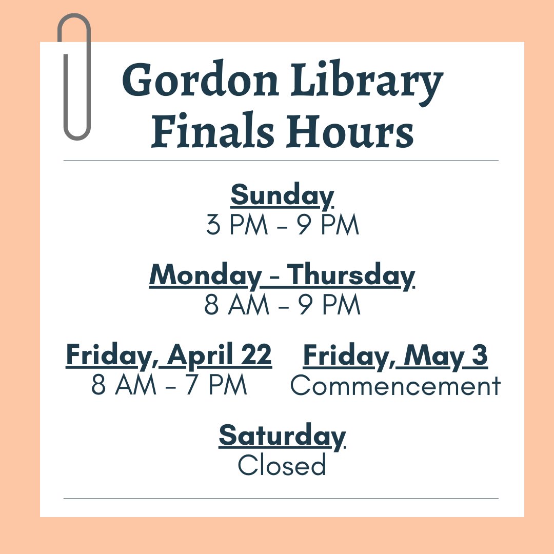 SSU - Gordon Library tweet media