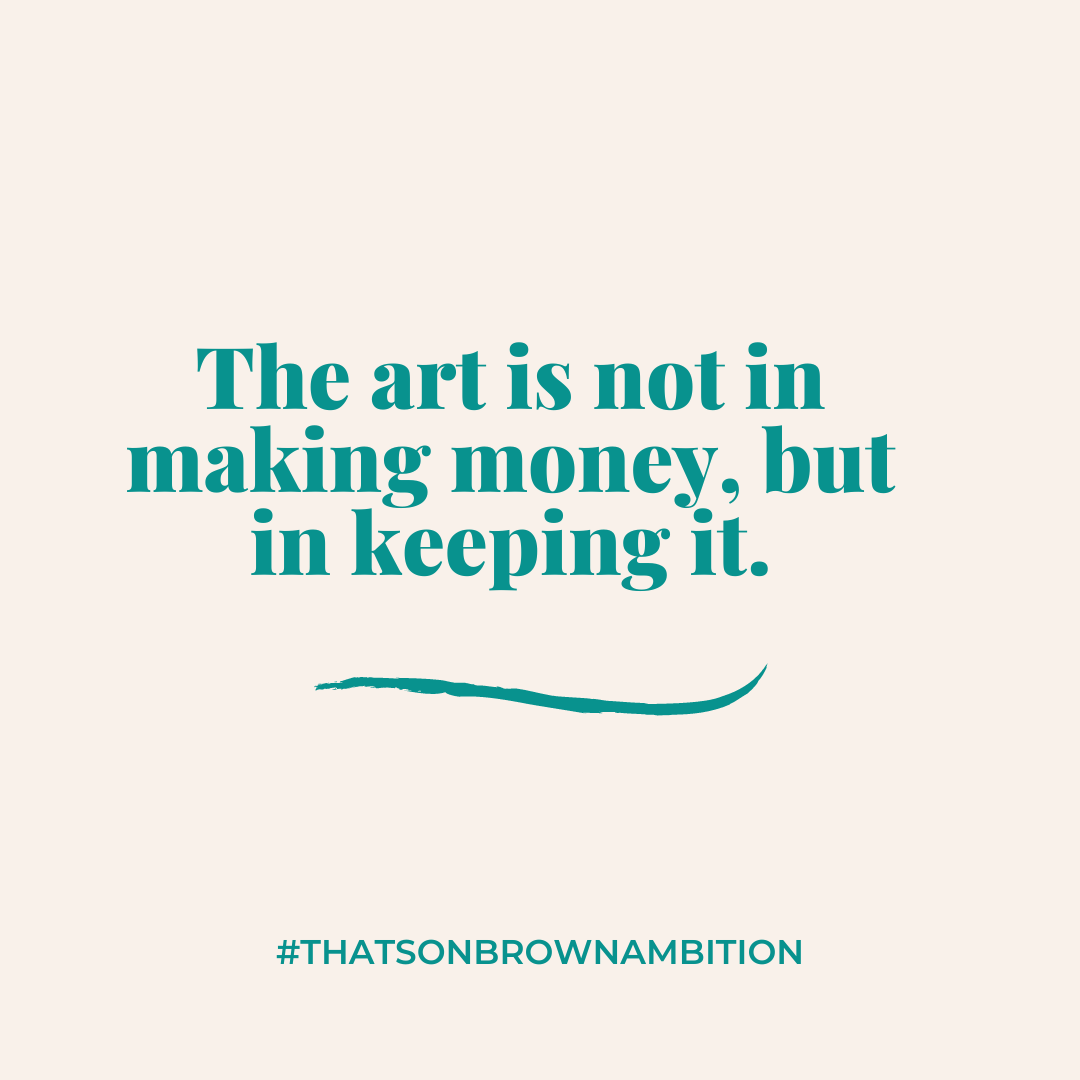 Financial success ✨is not solely about earning a high income or making large sums of money, but rather in managing and preserving the money you have. 
😄💰🙌🏽