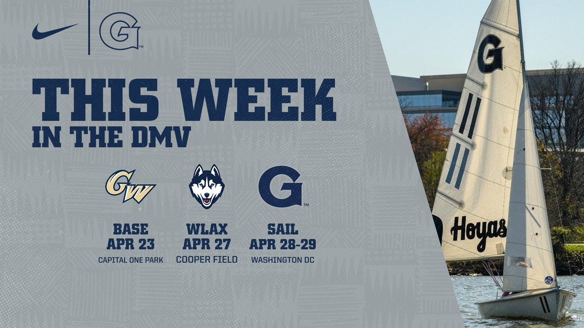 ⚾️🥍⛵️ 𝙏𝙃𝙄𝙎 𝙒𝙀𝙀𝙆 𝙄𝙉 𝙏𝙃𝙀 𝘿𝙈𝙑 📅 guhoyas.com/calendar #HoyaSaxa