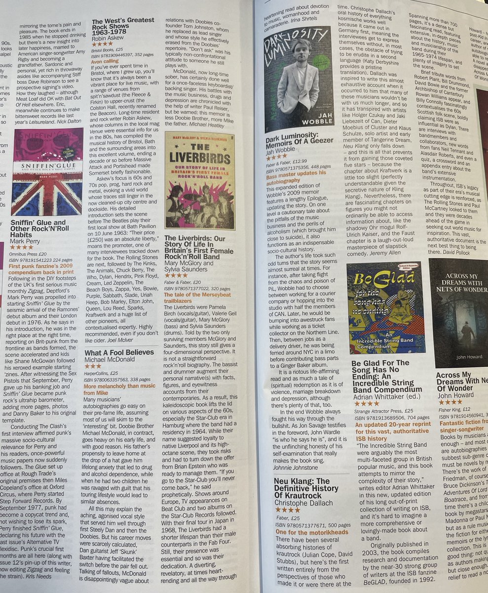 IrinaShtreis's tweet photo. My reviews of The Liverbirds (the definitive book about Britain’s first female rock ‘n’ roll band) (@FaberBooks), @feverray's show at @EventimApollo and The Dream Academy reissue box set, Religion, Revolution and Railways, (@CherryRedGroup) are in the new issue of @RecCollMag. https://t.co/VTjTGsjMrF