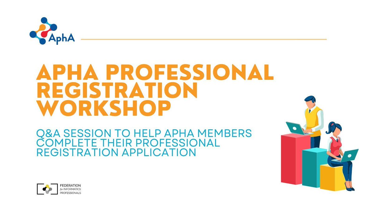 Don't forget tomorrow! A step-by-step guide to completing your Professional Registration is at hand! Join our Q&A session on 23rd April for personalised advice from the experts. #AphAEvent #HealthAnalytics buff.ly/4aof9mJ