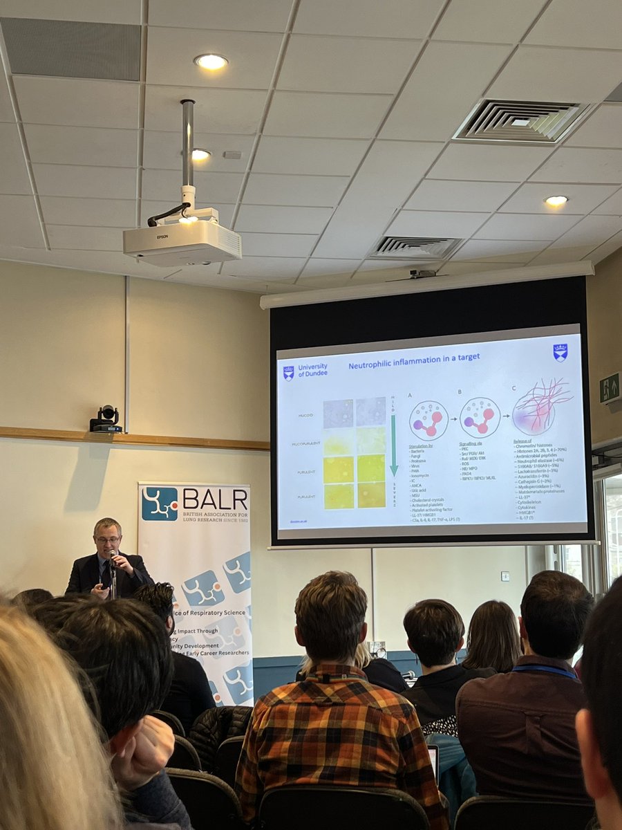 5 minutes into the conference and @ProfJDChalmers has already shown the Murray sputum chart. #bronchiectasis