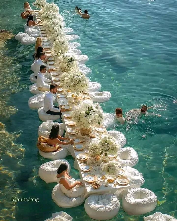 Wedding in water 🤔 Yes or No?