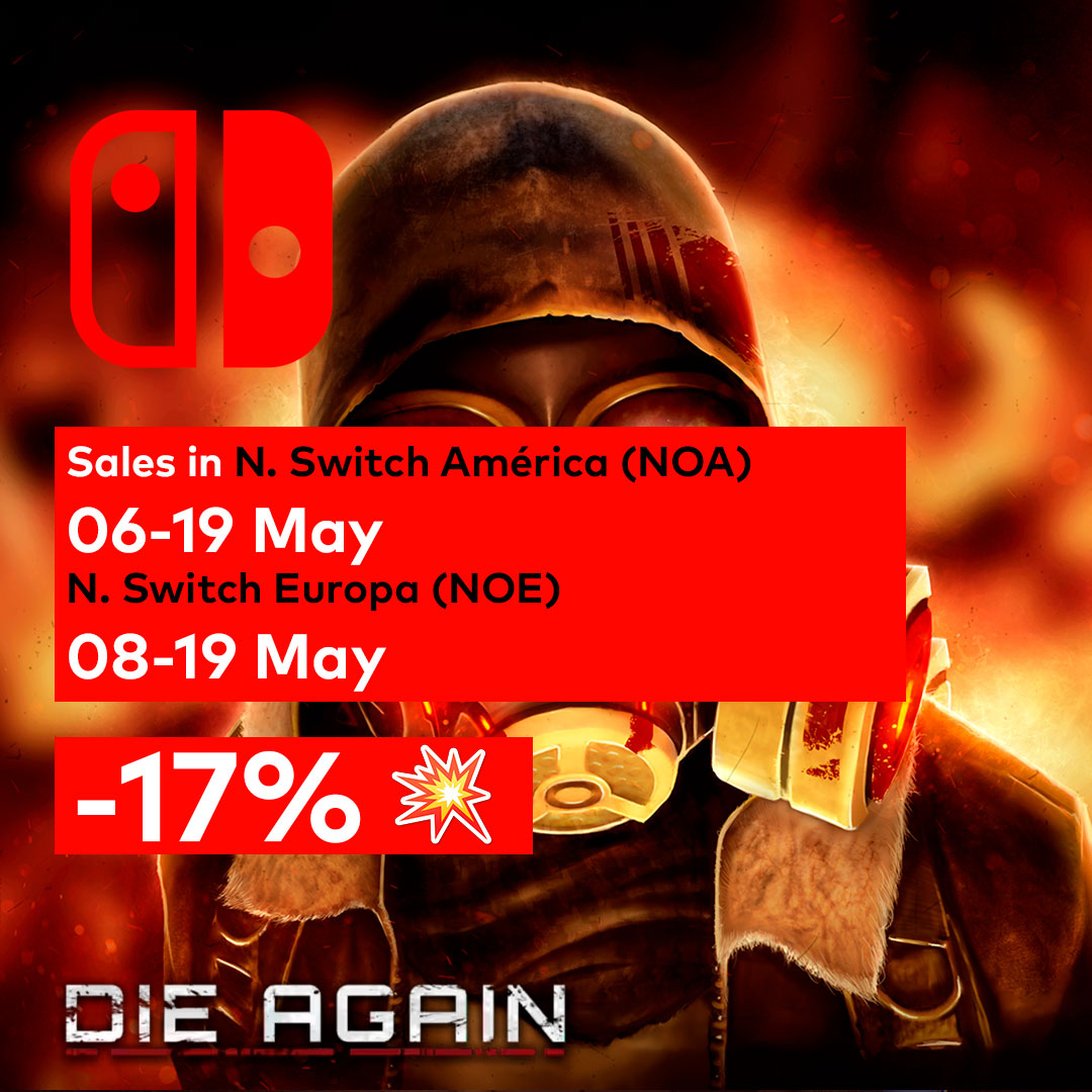 Die Again's first sale arrives on Switch!

If you still don't have the most innovative shooter, you can play now with a discount!

Check the links in the profile 👆 

#DieAgain | #gamedev | #indiedev | #indiegame