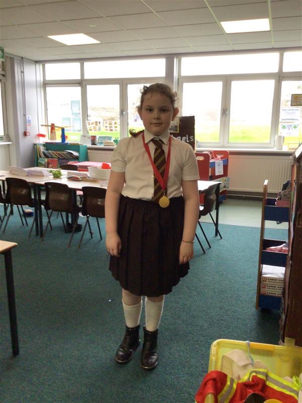 This lovely girl received a medal for her fantastic dancing skills! #widerachievement 
￼