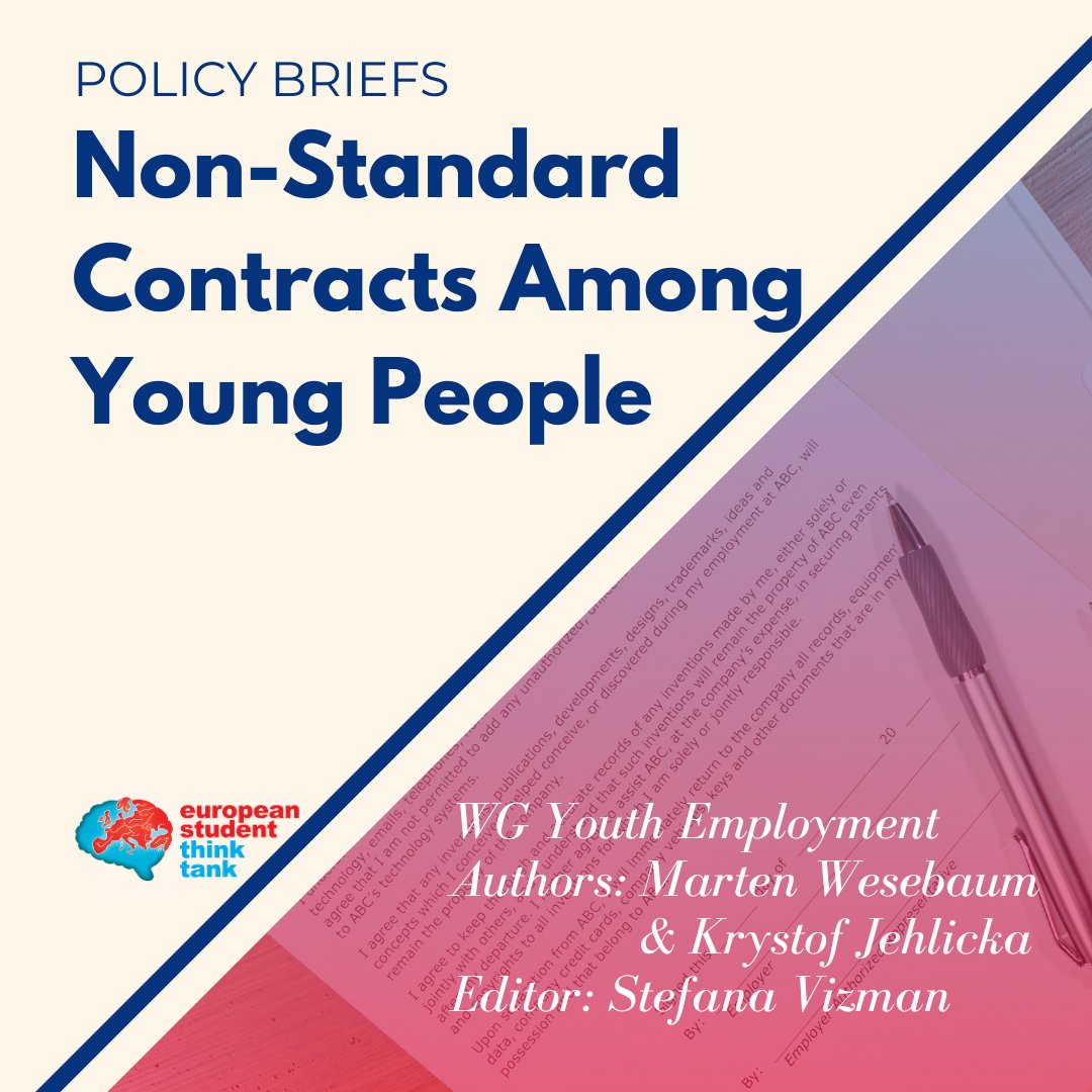 📝This paper examines the challenges and implications for young people employed on temporary contracts, by highlighting the prevalence of temporary contracts and their impact on career trajectories. 🔗 Read the article here: esthinktank.com/2024/04/22/non…