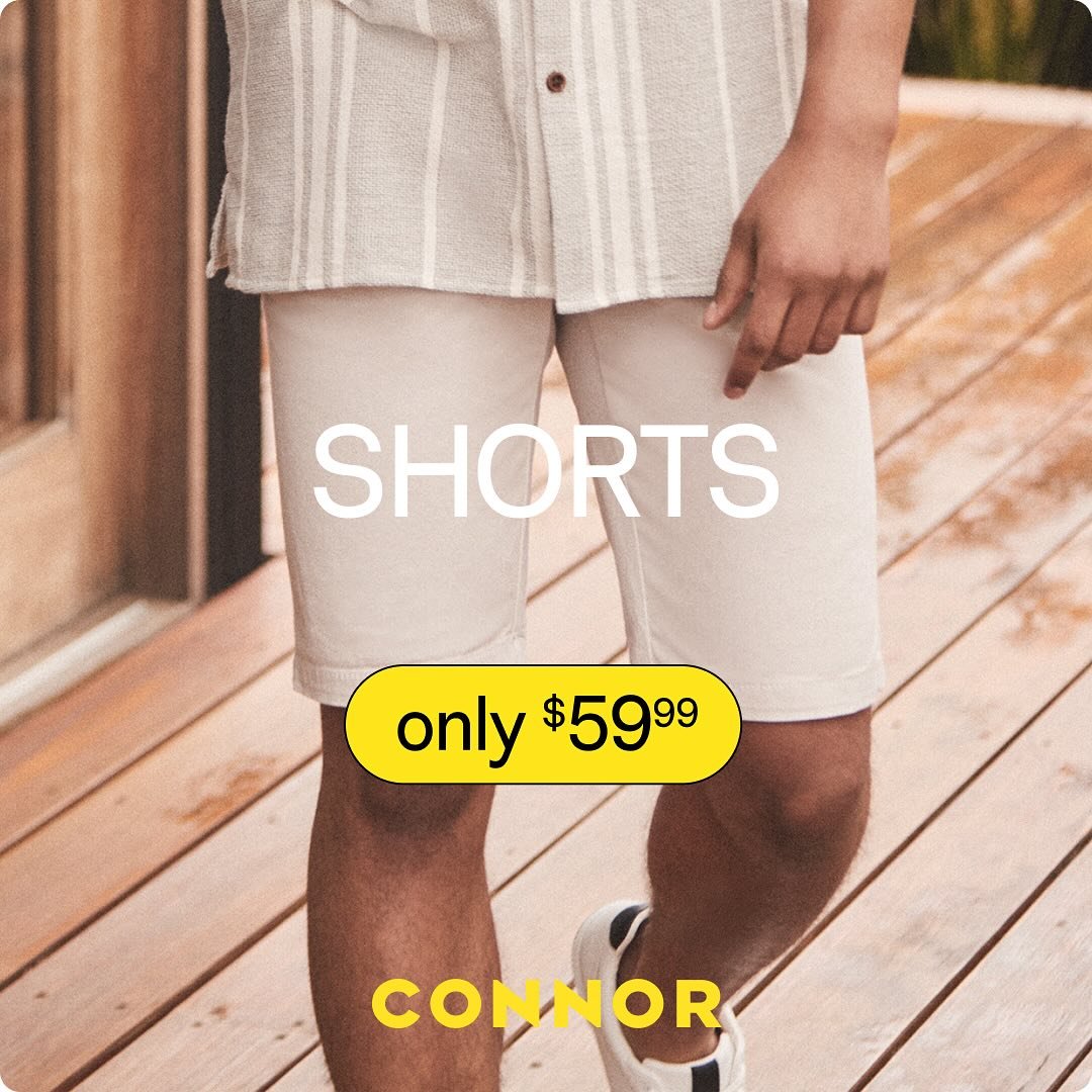 ConnorClothes's tweet image. The Darwin chino short. For those not ready for chinos! #Connor