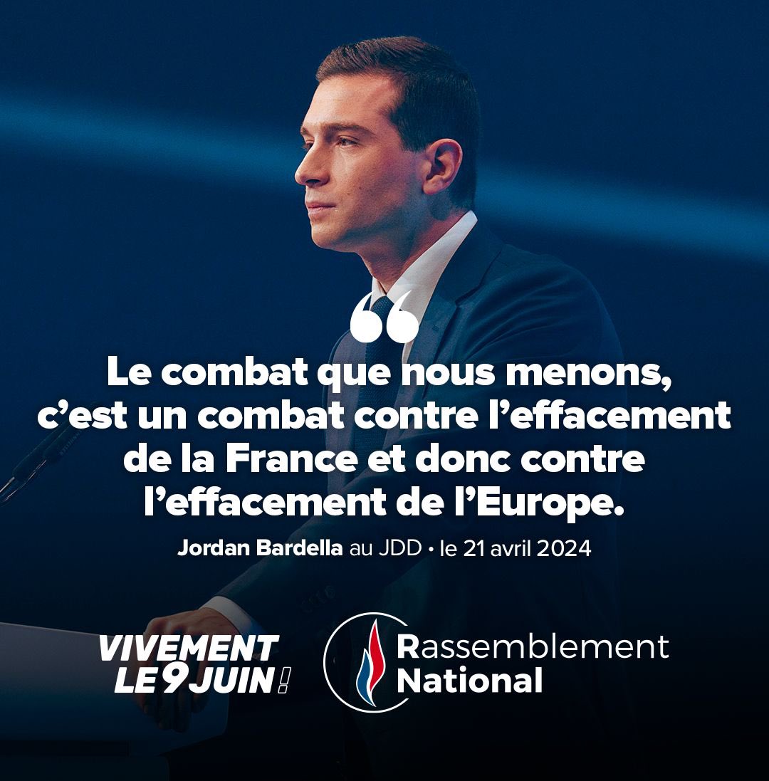 🔴 Protéger notre identité, c'est défendre l'âme de la France et de l'Europe. Nous devons mener un combat constant pour préserver notre héritage et notre avenir. Pour défendre notre identité, le 9 juin, aucune voix ne doit manquer ! #VivementLe9Juin