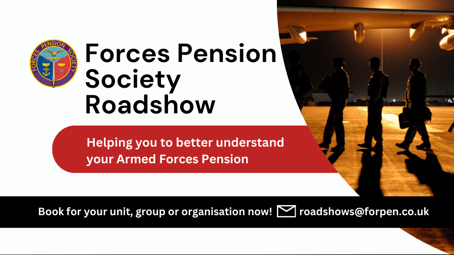 This week's programme of pensions briefings is well underway. Check the link for locations and dates, and to enquire or book in if you already haven't ow.ly/Ra5P50Rl78O #ArmedForcesPensions #ArmedForces