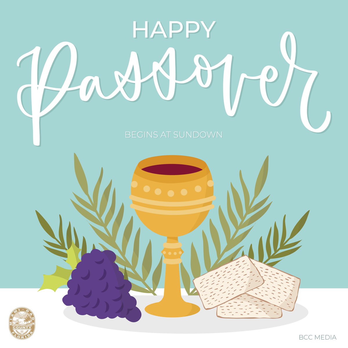 On behalf of the #MiamiDadeBCC, we wish our Jewish community a peaceful and happy Passover. Chag Pesach Sameach!