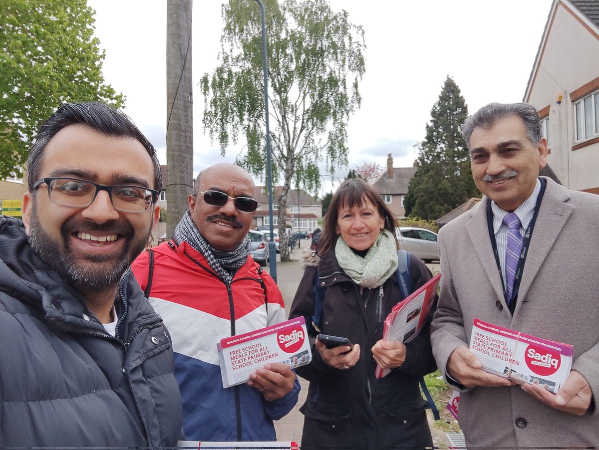 Out with our local Dollis Hill ward Councillors on the #labourdoorstep Lots of support for me, @SadiqKhan and @LondonLabour