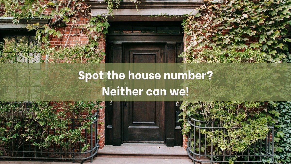 HARD TO SEE IS HARD TO HELP! Response times improve when property numbers are: 1. Clearly visible. 2. Face the roadway. 3. At least 3 inches in height. 4. A contrasting colour to the background. If more than 50 feet from the road, affix property numbers to a signpost.