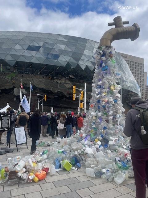 Tomorrow, the 4th round of negotiations for a UN Treaty to End Plastic Pollution begin in Ottawa. Ahead of the negotiations, WWF's Erin Simon shares her thoughts: worldwildlife.org/press-releases…