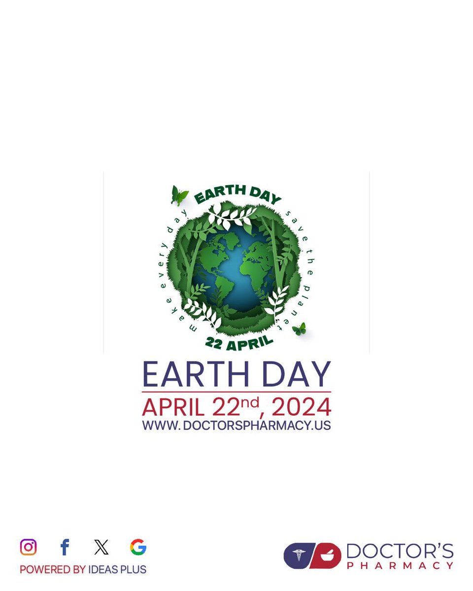 Earth Day is celebrated on April 22nd, an annual event focused on promoting environmental awareness, protection, and sustainability.

#EarthDay #Pharmacy #CommunityPharmacy #FreeDelievery #PeaceofMind #TriCities #ThankyouTriCities