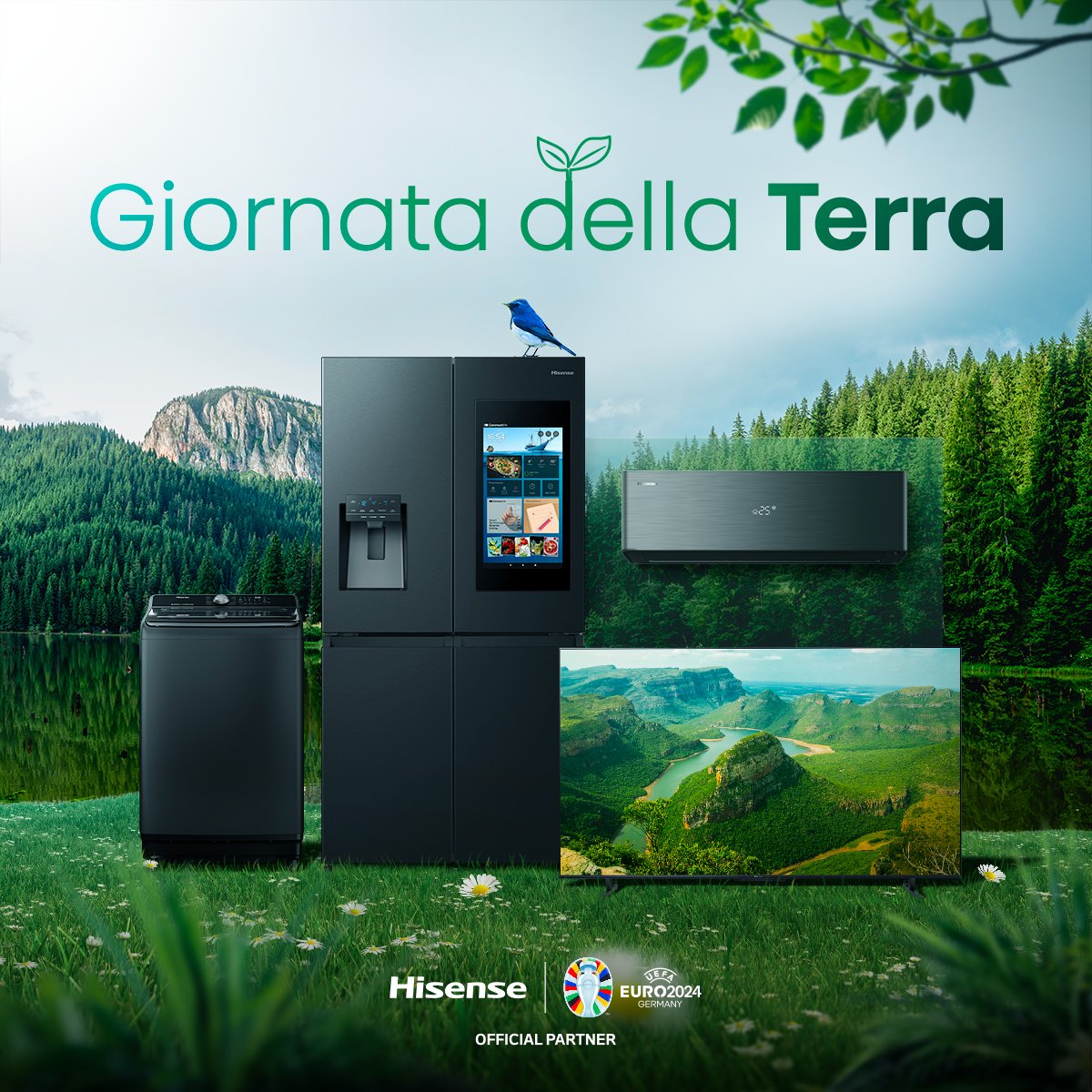 In occasione della Giornata della Terra, #Hisense si impegna a portare innovazione e sostenibilità in ogni casa grazie a elettrodomestici progettati pensando all'ambiente. ✨🌍  

#HisenseItalia #GiornatadellaTerra #Celebration