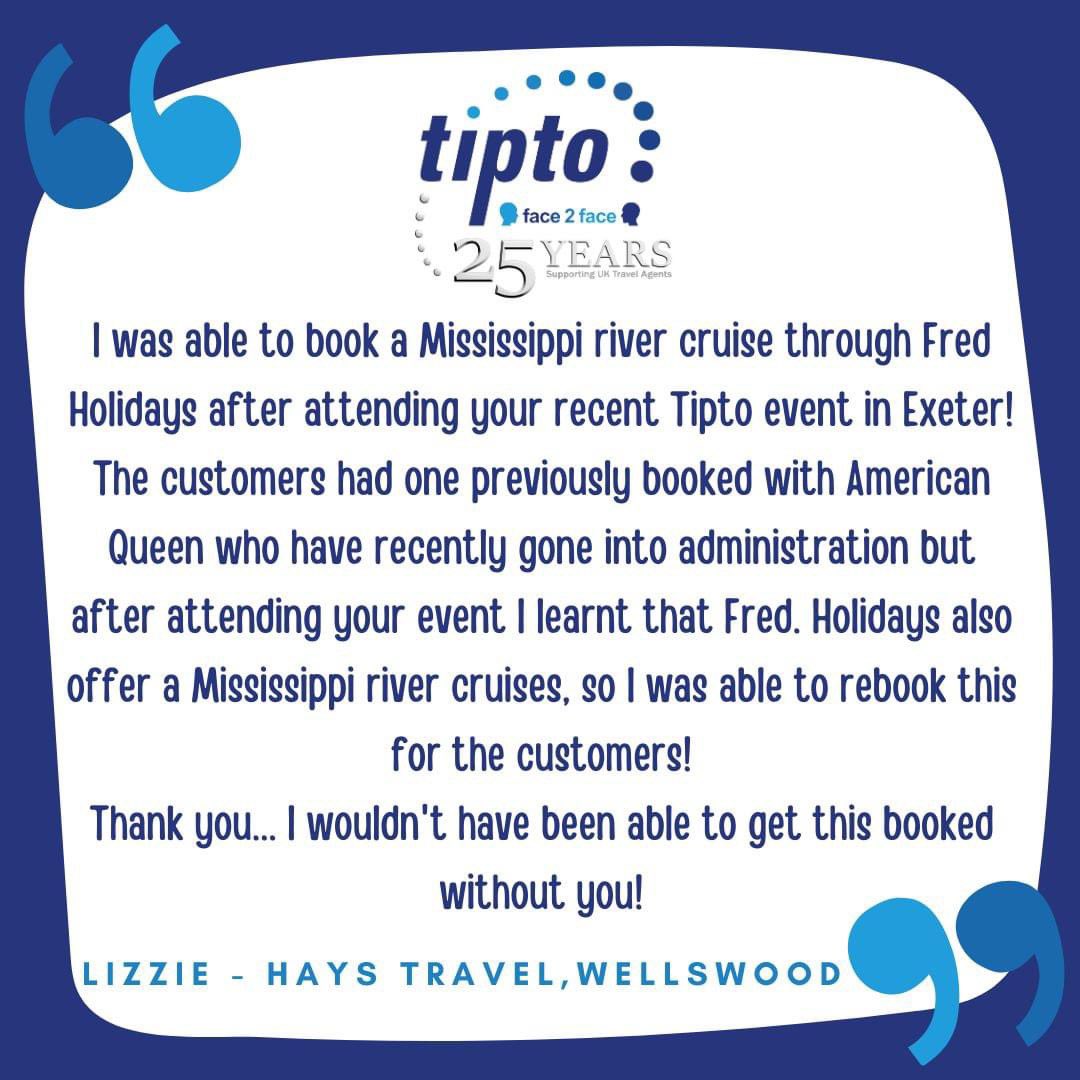 😁HAPPY MONDAY😁 More amazing feedback received last week from our recent Silver Anniversary Roadshow in Exeter! 💙 Thank you Lizzie! You've made our day! 🙏 Don't forget to share your success!