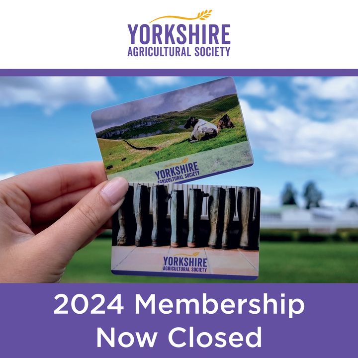 ***2024 @yorksagsoc Membership Now Closed*** Tickets to the 165th Great Yorkshire Show (Tuesday 9 - Friday 12 July 2024) are available to purchase online at greatyorkshireshow.co.uk/ticket-informa… We can't wait to see you all there!