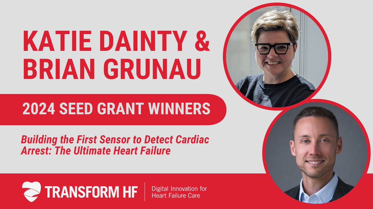 #DidYouKnow: 150 people die everyday in Canada from #SuddenCardiacArrest.

TRANSFORM #HeartFailure’s 2024 #SeedGrant recipients Drs. @KNDainty & @BrianGrunau believe #remotemonitoring can increase survival rates – learn how: transformhf.ca/2024-seed-gran…