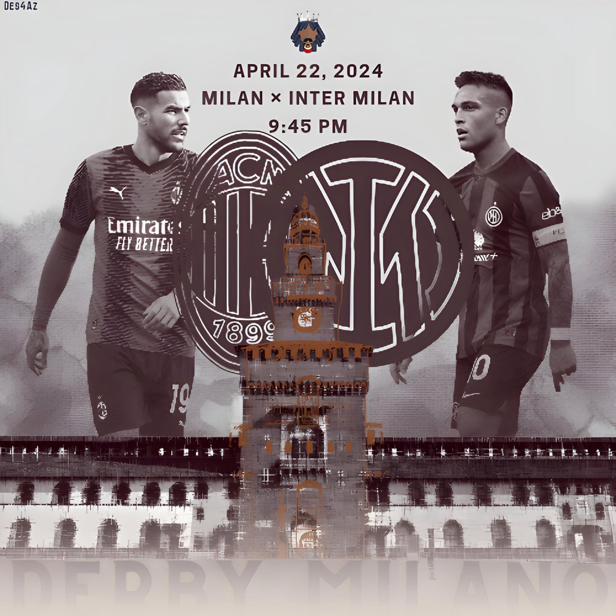 #Milan × #Inter milan
#SerieATIM
9:45Pm
San Siro
22 April 2024