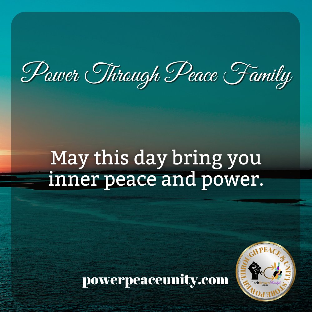 💪↔️✌️Power Through Peace Family! 
powerpeaceunity.com #powerpeaceunity #goodday #goodmorning #unity #peace #greetings #hello #hellox #grandrising #family #friends #power #helloworld