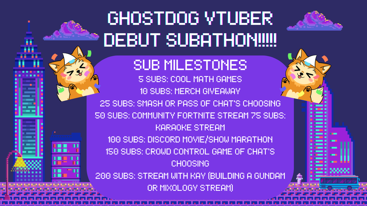 Save the date!!! April 30th is my GHOSTDOG VTUBER DEBUT SUBATHON!!!!!!!!!!! It's gonna be sooooo much fun!!! I have a lot of new stuff to show you all!