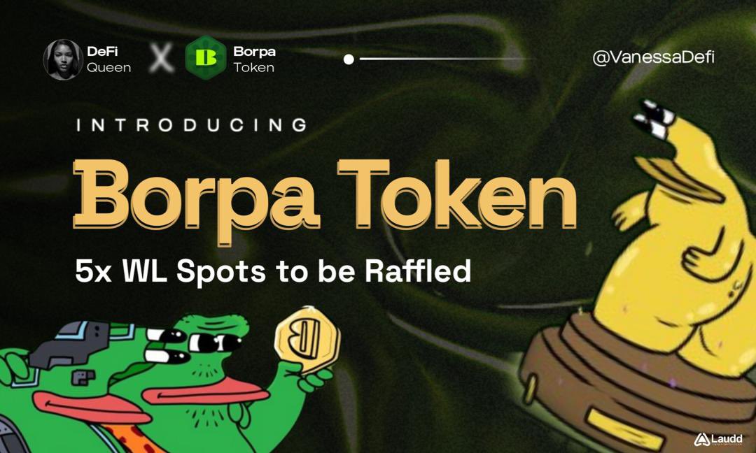 𝐁𝐎𝐑𝐏𝐀 𝐖𝐋 𝐆𝐈𝐕𝐄𝐀𝐖𝐀𝐘 I partnered with @BorpaTokencom to Give out 5x Whitelist. To join; • Like❤️ and Rt🔁 • Follow @VanessaDeFI And @BorpaTokencom • Drop Sol Wallet Address Ends in 48 Hrs⌛️ Few weeks ago, the @EntangleFi token $NGL went live and made us so